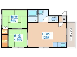 コーポラス七条の物件間取画像